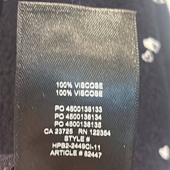 Sunday Best Navy Blue Heart Print Short Sleeves Cropped Top - Picture 5 of 16